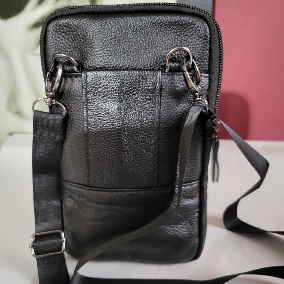 NWT GENUINE LEATHER CROSSBODY PHONE BAG - Picture 5 of 7